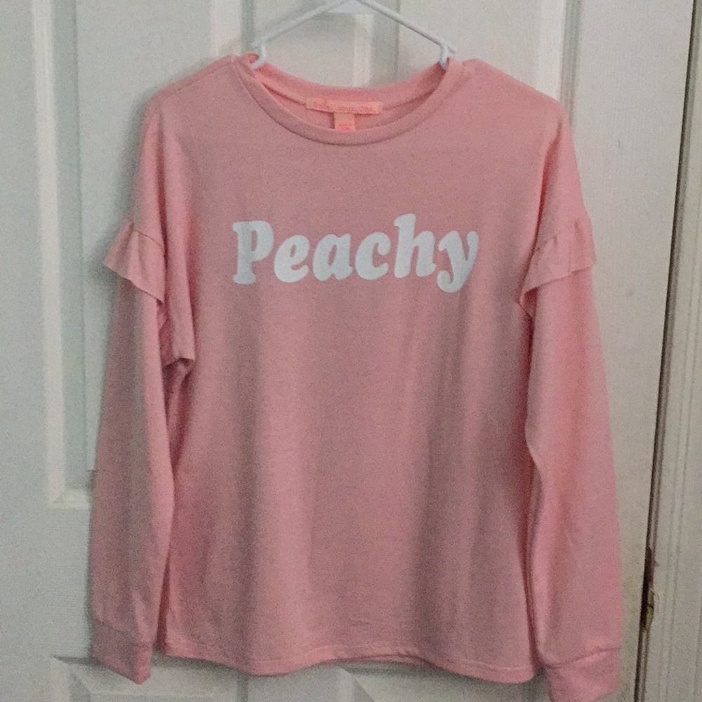 Pink long sleeved sweater